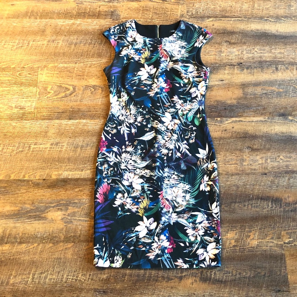PERLA NERA • Floral Print Shift Dress • NWOT